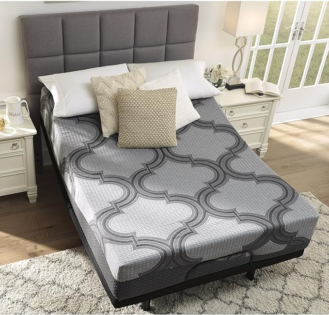 Signature Design by Ashley Twin Size 1100 11 Inch Hybrid Mattress with Support & Pressure Relief Cooling Gel Memory Foam, Fiberglass Free, Mattress In A Box