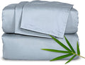 Twin Sheets by Pure Bamboo, Genuine 100% Organic Viscose Derived from Bamboo Bed Sheet Set, Luxuriously Soft & Cooling, Double Stitching, Lifetime Quality Promise (Twin, Sterling Blue)
