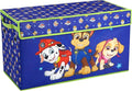 Idea Nuova Nickelodeon Paw Patrol Chase, Marshall and Skye Collapsible Children’s Storage Trunk, Durable with Lid