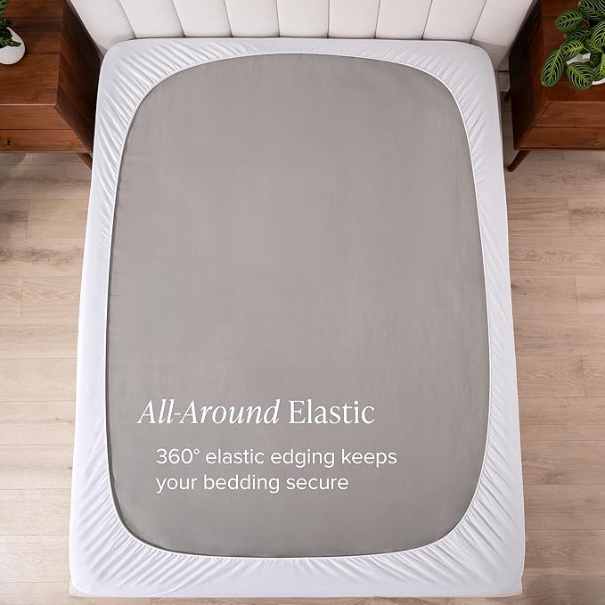 Bare Home King Microplush Mattress Topper - Pillow Top Reversible - Soft Mattress Cover - Dual Sided All-Season - 8" to 24" Deep Pocket - Fitted Cover - Plush Mattress Pad (King)
