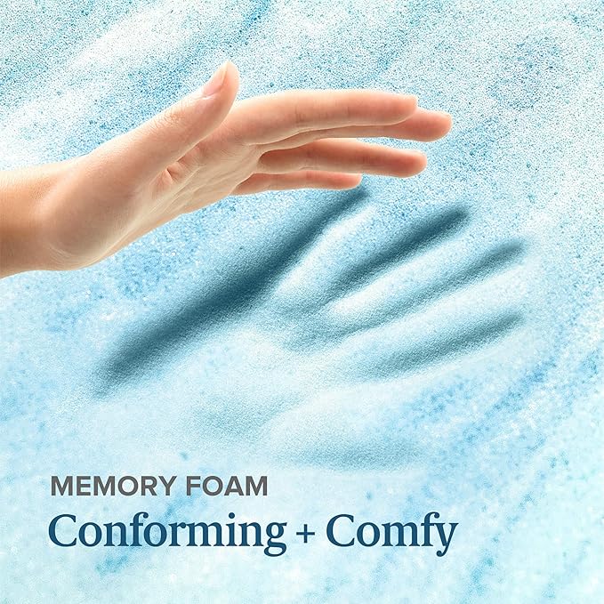 ZINUS 3 Inch Swirl Gel Cooling Memory Foam Mattress Topper, Cooling Airflow Design, CertiPUR-US Certified, Full