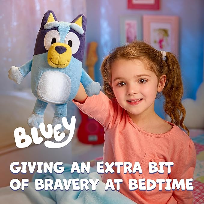 Bluey Goglow Pal Light Up Nightlight, 2-in-1 Interactive Snuggly Toddler Light, Soothing Night Light for Kids of Ages 2+
