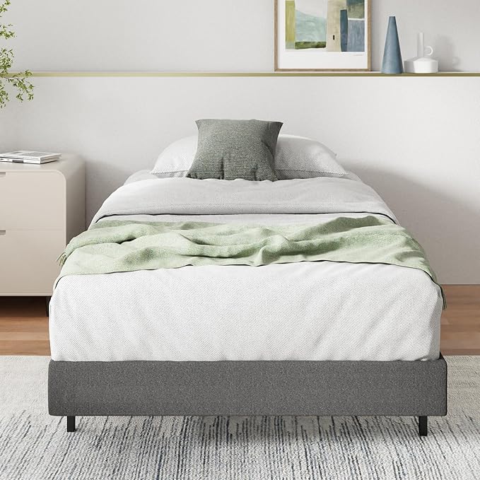 ZINUS 5 Inch Twin WonderBox(TM) Smart Box Spring, Quick Assembly Mattress Foundation, Durable Metal Frame, Grey
