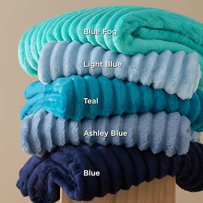 Bedsure GentleSoft Blue Twin XL Blanket for Bed - Cozy Soft Blankets for Women, Cute Small Fleece Throws for Girls, Birthday Gifts for Women Decor Gifts, Light Blue, 66x90 Inches