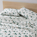 Eddie Bauer - Queen Sheets, Cotton Flannel Bedding Set, Brushed For Extra Softness, Cozy Home Decor (Deer Hollow, Queen)