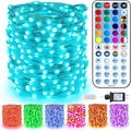 BrizLabs Color Changing Fairy Lights - 33ft 100 LED Christmas Fairy Lights with Remote, Rainbow Xmas Tree Light with Timer, RGB Halloween Light Music Sync Twinkle Light for Xmas Halloween Party Home