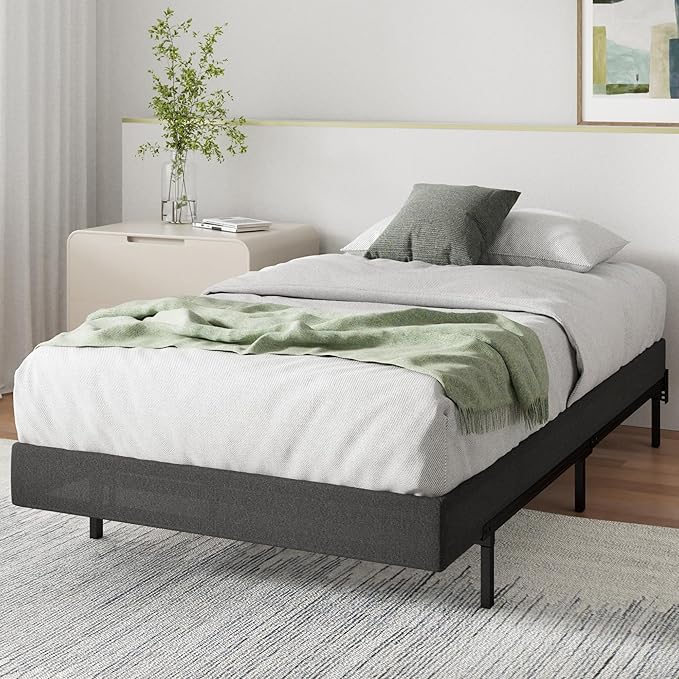 ZINUS 5 Inch Twin WonderBox(TM) Smart Box Spring, Quick Assembly Mattress Foundation, Durable Metal Frame, Grey