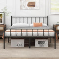 California King Bed Frame-Classic Metal Platform Bed Frame,Mattress Foundation with Steel Slat Support,Under Foundation Storage,No Box Spring Needed, Easy Assembly,California King Size