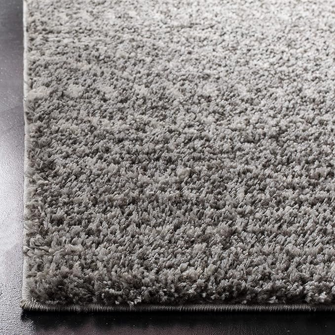 SAFAVIEH Arizona Shag Collection Area Rug - 6'7" Square, Brown & Ivory, Moroccan Design, Non-Shedding & Easy Care, 1.6-inch Thick Ideal for High Traffic Areas in Living Room, Bedroom (ASG741B)