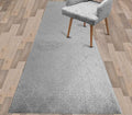 Custom Size Modern Runner Rug Carpet for Hallway Entryway Foyer Kitchen, Slip Resistant Latex Rubber Backed 31 inch Wide X Customized Length, Clouds Grey, 31 inch X 20 feet
