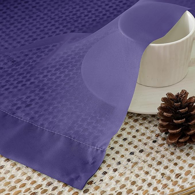 Aiyufeng Purple Sheer Curtains 84 Inches Long 2 Panels Set, Light Filtering Soft Airy Voile Rod Pocket Purple Sheer Window Drapes for Bedroom Living Room, Each 40Wx84L Inches