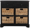 SAFAVIEH American Homes Collection Herman Vintage Black Storage Unit