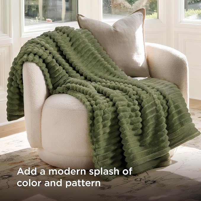 Bedsure GentleSoft Cypress Fleece Throw Blanket for Couch - Cozy Soft Blankets for Women, Cute Small Throws for Girls, 50x60 Inches