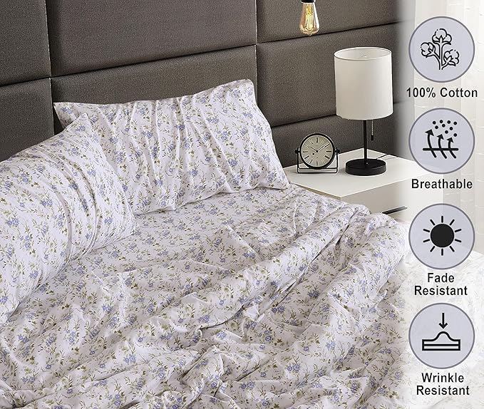 RUVANTI Flannel Sheets King Size - 100% Cotton Brushed King Size Sheets Set - Deep Pockets 16 Inches Bed Sheets - All Seasons Breathable & Extra Soft - Warm & Cozy, 4 Piece, Sand Rose