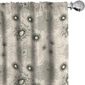 Ambesonne Dahlia Curtains, Vintage Style Garden Flower Sketches of Dahlia and Chrysanthemum Botany Theme, Window Treatments 2 Panel Set for Living Room Bedroom, Pair of - 28" x 84", Beige Black