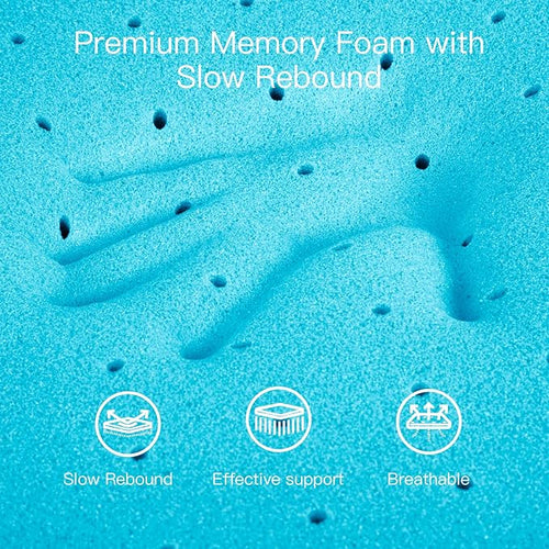 2 Inch Twin (39"x75") Memory Foam Mattress Topper, Cooling Gel Infused Mattress Pad, Soft Bed Topper for Pressure Relief Back Pain, Breathable, CertiPUR-US Certified