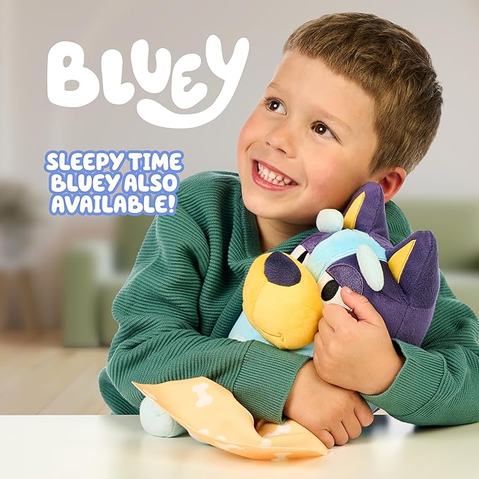 Bluey Sleepy Time Bingo Talking Plush, Soothing Baby Toy for Sleep, 7 Show Phrases & Theme Song, Cuddle Buddy
