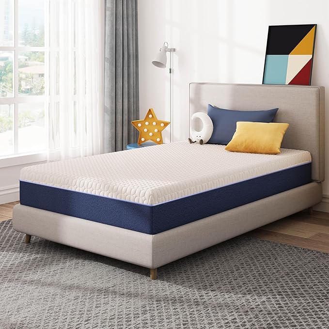 8 Inch Full Size Mattress, Gel Cooling Memory Foam Mattress in A Box, Medium Firm Feel for Back Pain Relief, CertiPUR US Certified