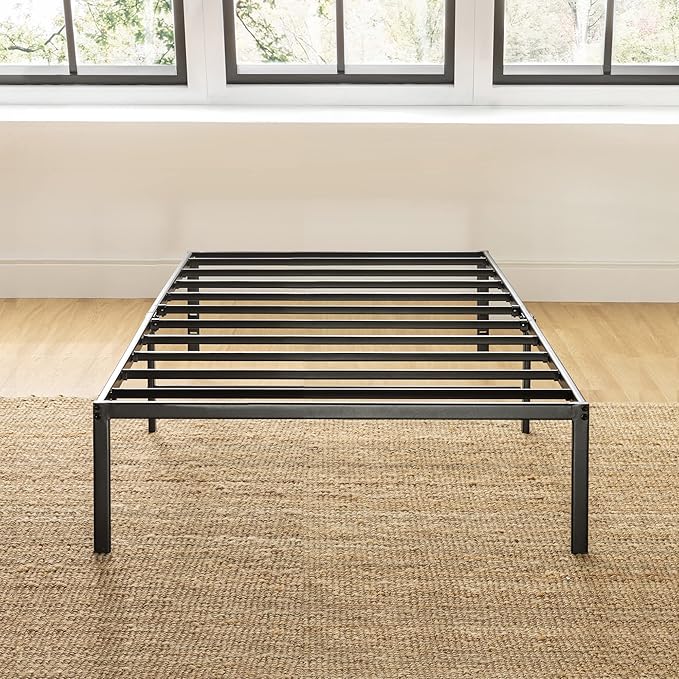 Best Price Mattress Twin XL 14 Inch Black Metal Platform Bed Frame